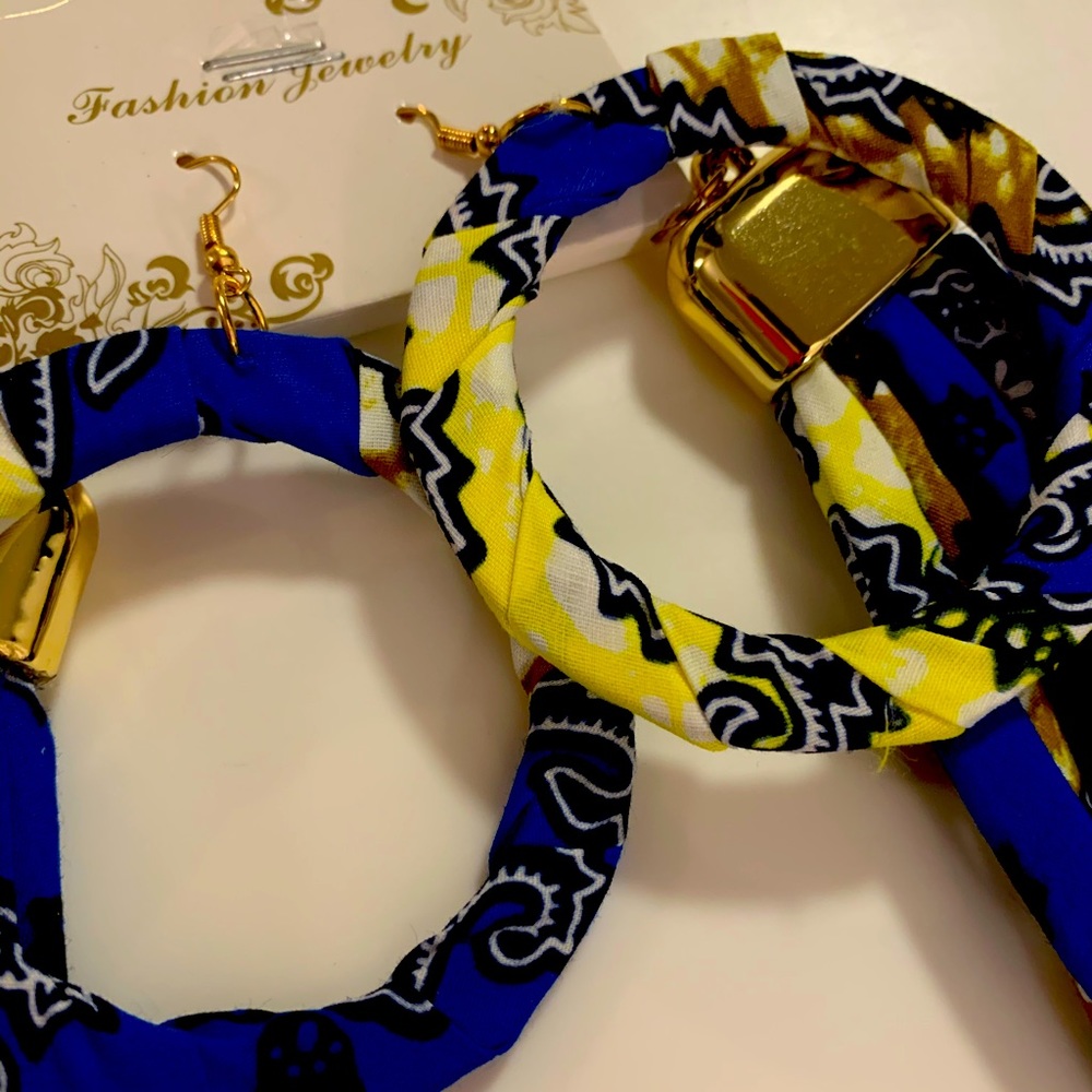 🌟 African Print Necklace Set🌟